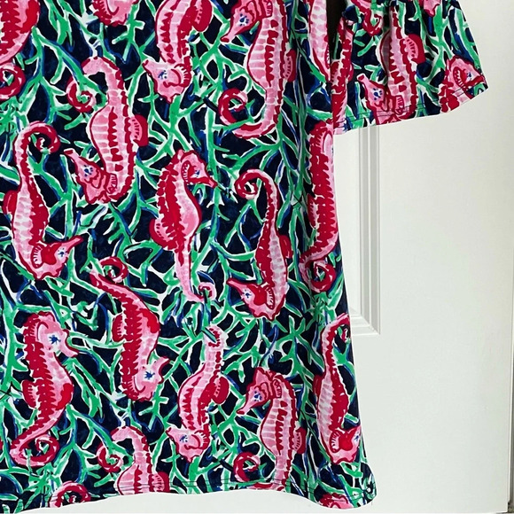 Talbots Seahorse Flounce Sleeve Cover-Up/Multicolor 29714 - Picture 11 of 14